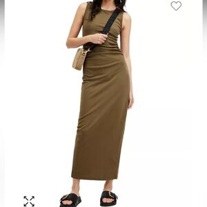 All Saints | Dresses | Allsaints Tate Ambient Leopard Print Maxi Dress In  Red | Poshmark